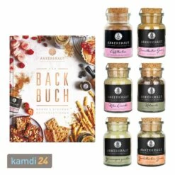 Ankerkraut Gewürzmischungen-Set Backen Macht Freude, Inkl. Backbuch