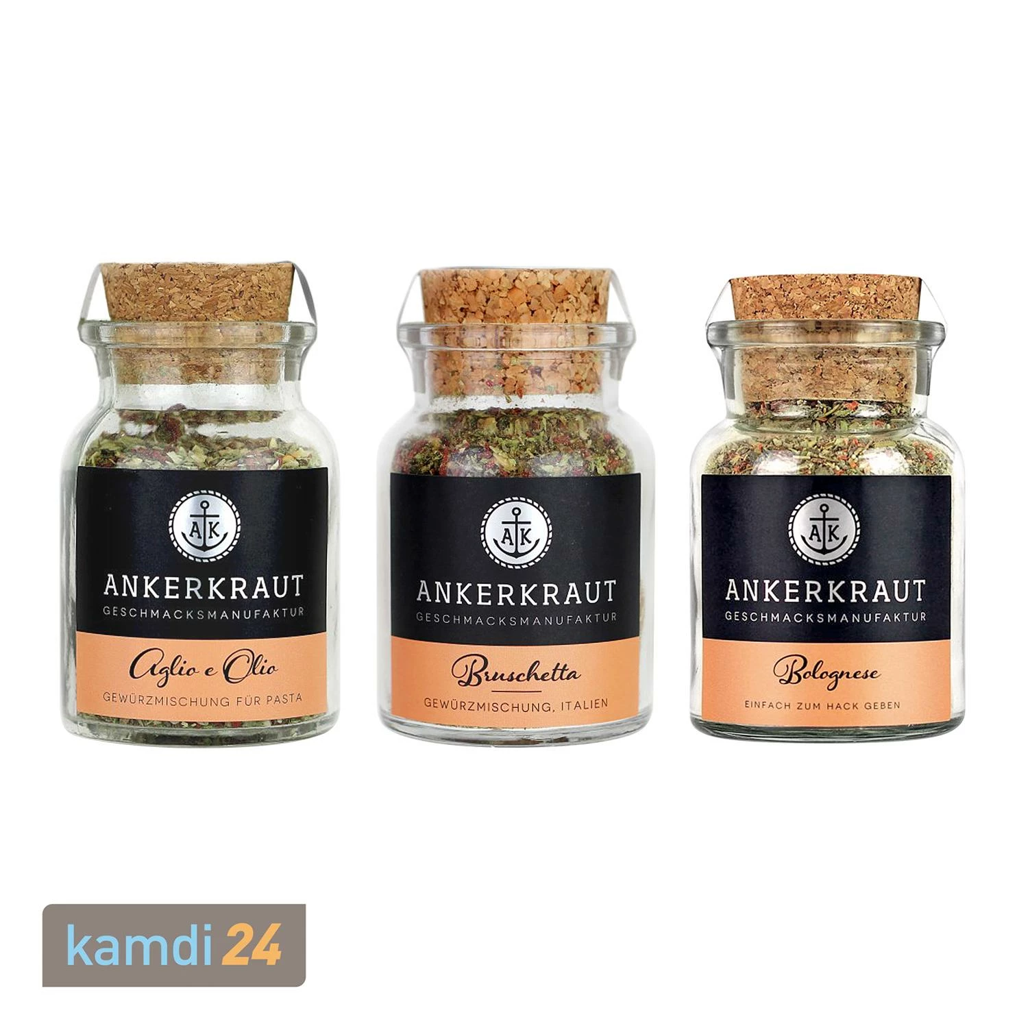 Ankerkraut Gewürzmischungen-Set Kurzer Italienischer Abend 3 Ankerkraut Gewürzmischungen-Set Kurzer Italienischer Abend