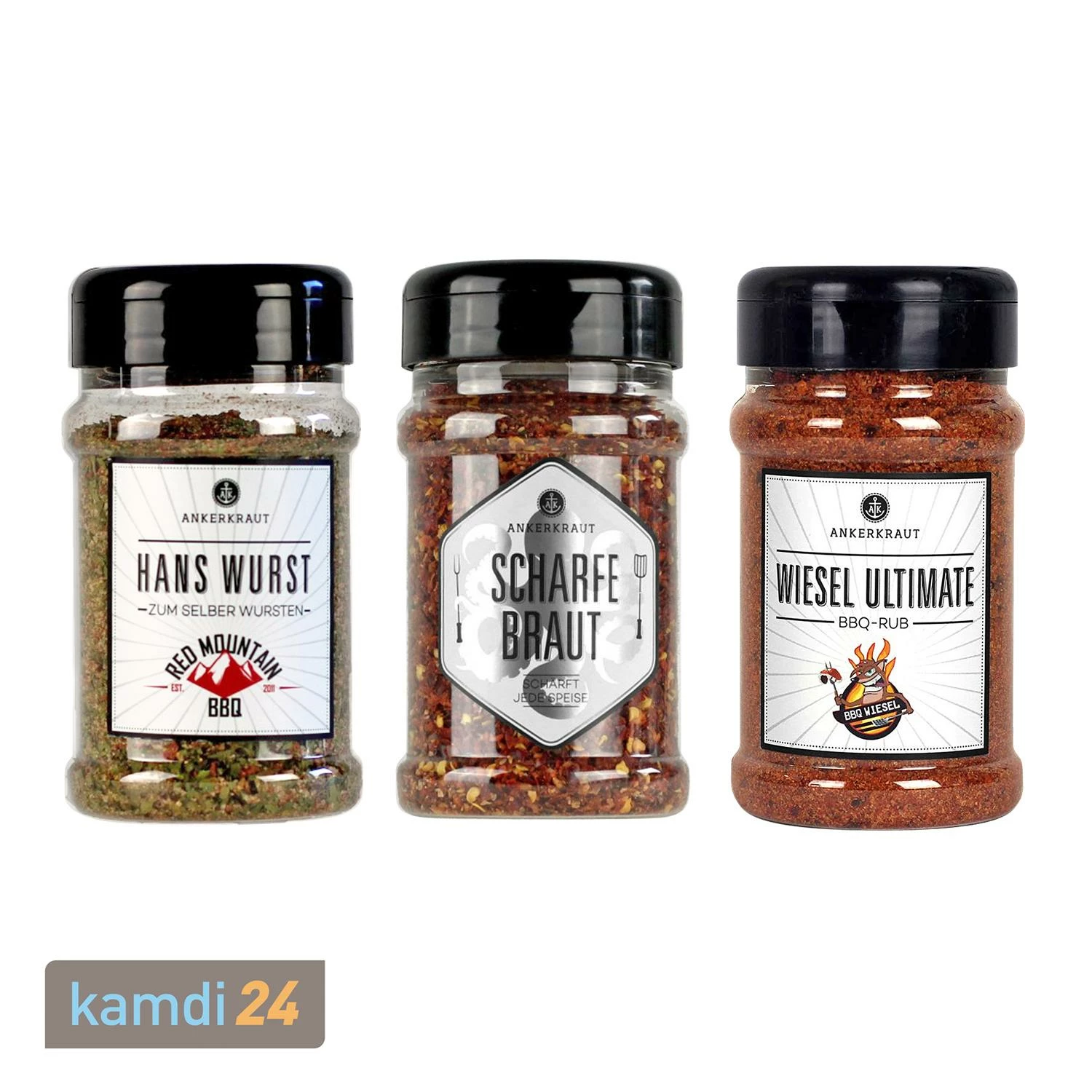 Ankerkraut Gewürzstreuer-Set Wurst & Hack 3 Ankerkraut Gewürzstreuer-Set Wurst & Hack
