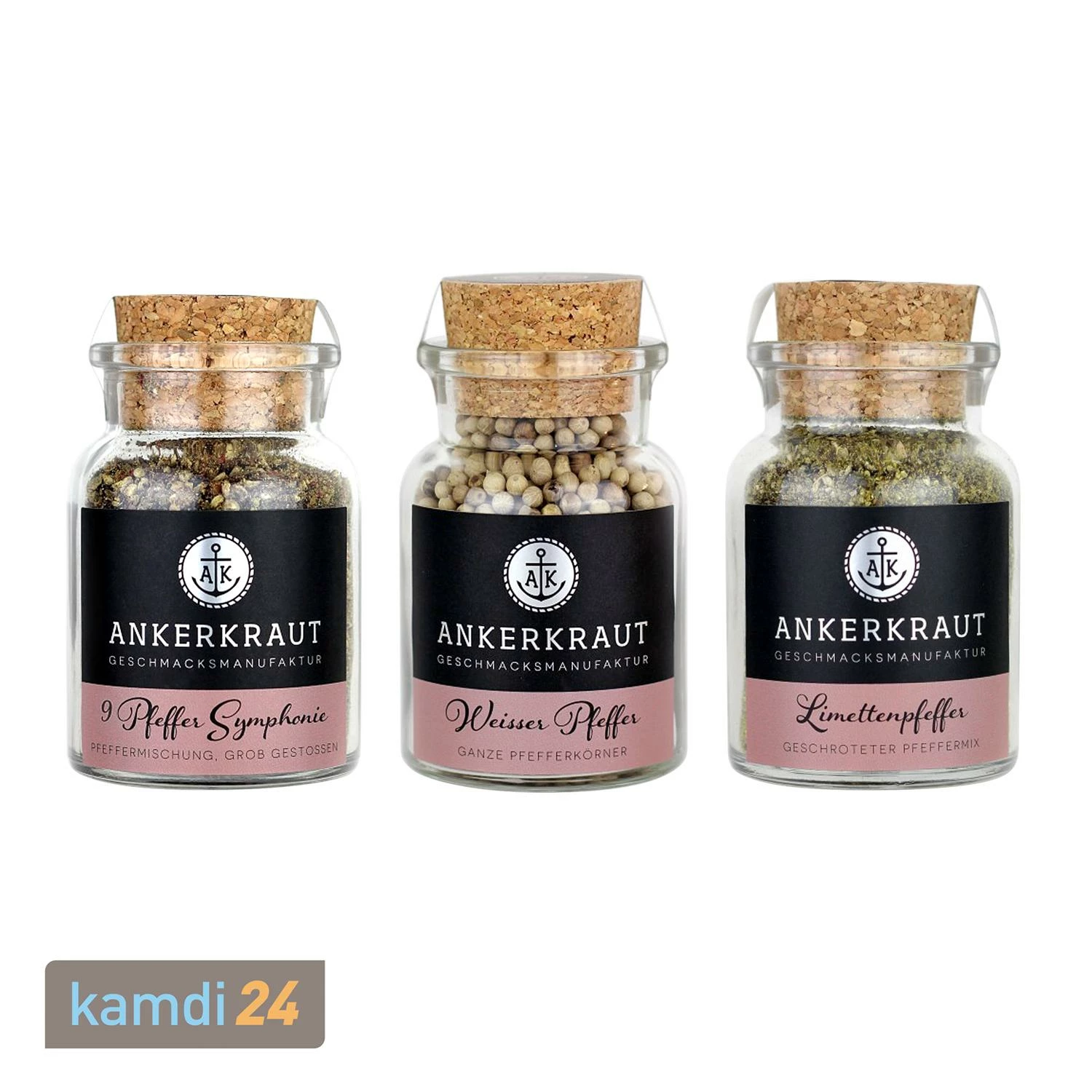 Ankerkraut Pfeffer-Set Für Feinschmecker 3 Ankerkraut Pfeffer-Set Für Feinschmecker