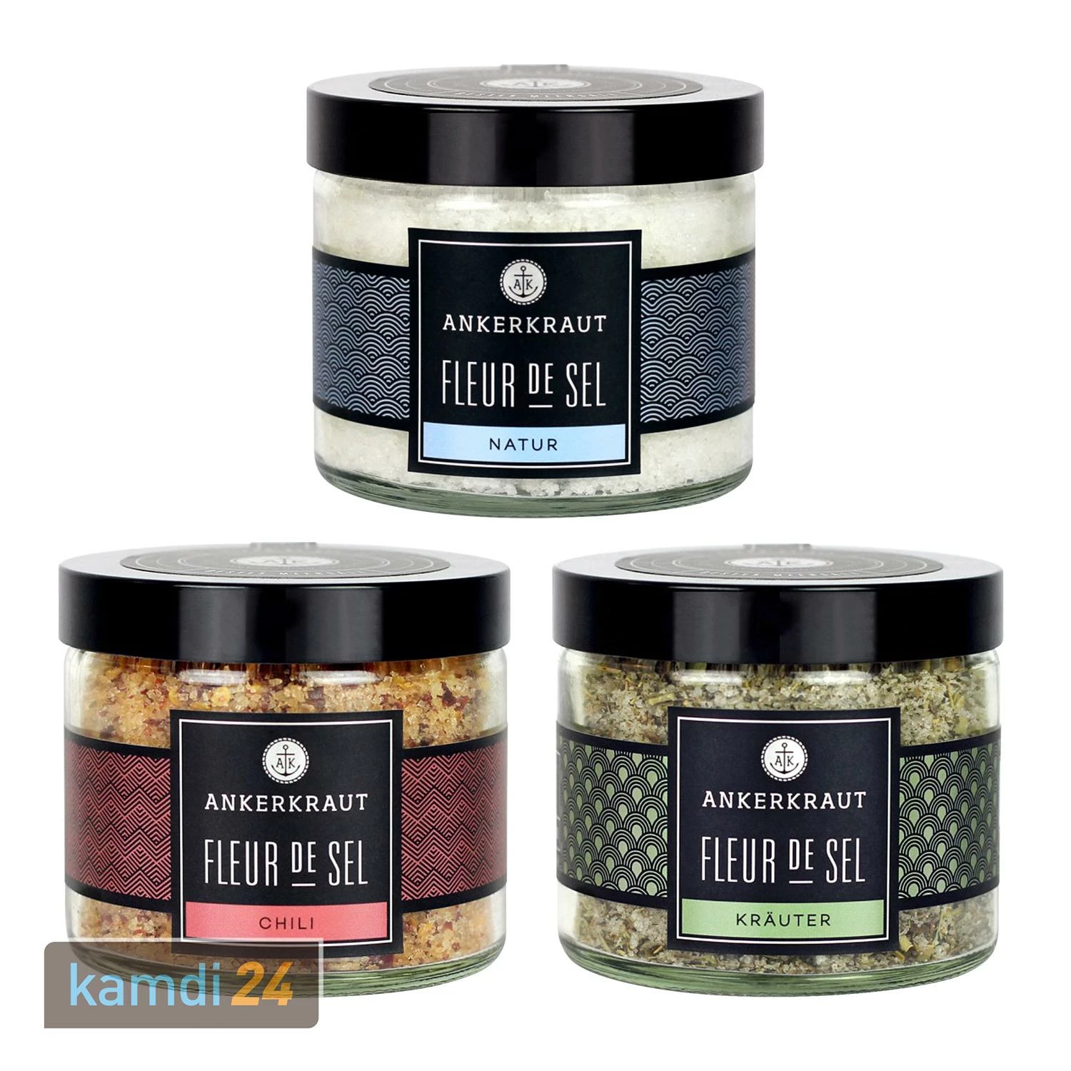 Ankerkraut Salz-Set Kleiner Strauß Fleur De Sel 3 Ankerkraut Salz-Set Kleiner Strauß Fleur De Sel