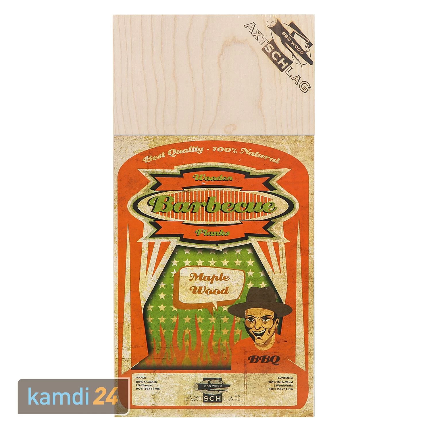 Axtschlag Wood Plank Ahorn 3er Set 4 Axtschlag Wood Plank Ahorn 3er Set – Bild 2