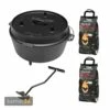 Camp Chef Deluxe Dutch Oven DO-12 + TOM COCO Grill-Kokoskohlebriketts 2er-Pack -Outdoorchef-ausverkauf camp chef deluxe dutch oven do 12 tom coco grill kokoskohlebriketts 2er pack