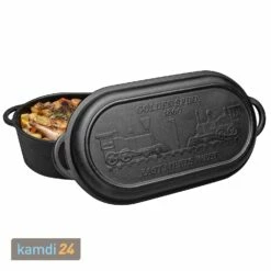 Camp Chef Golden Spike Dutch Oven Oval 18" -Outdoorchef-ausverkauf camp chef golden spike dutch oven oval 18 23555 m 2