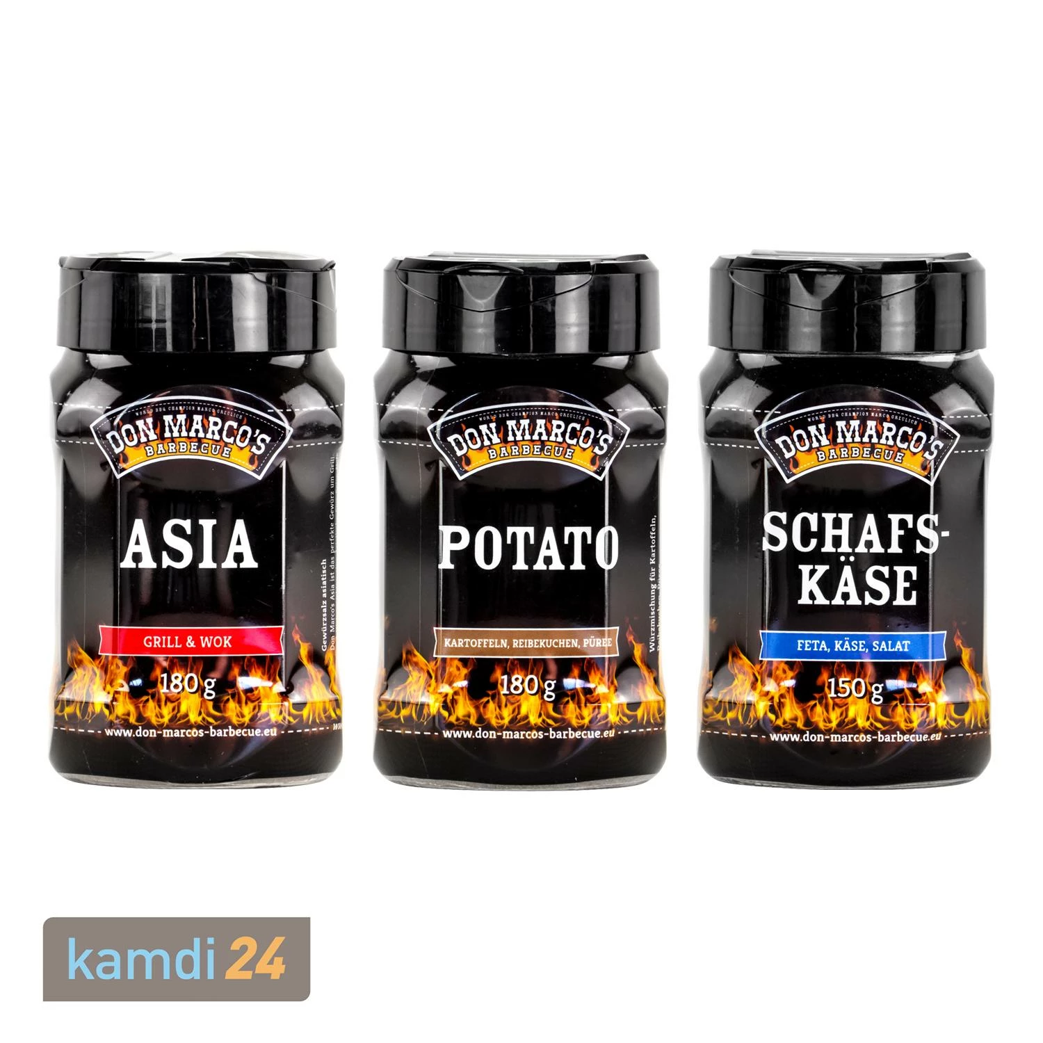 Don Marco´s Barbecue-Gewürz-Set: Asia, Potato & Schafskäse 3 Don Marco´s Barbecue-Gewürz-Set: Asia, Potato & Schafskäse