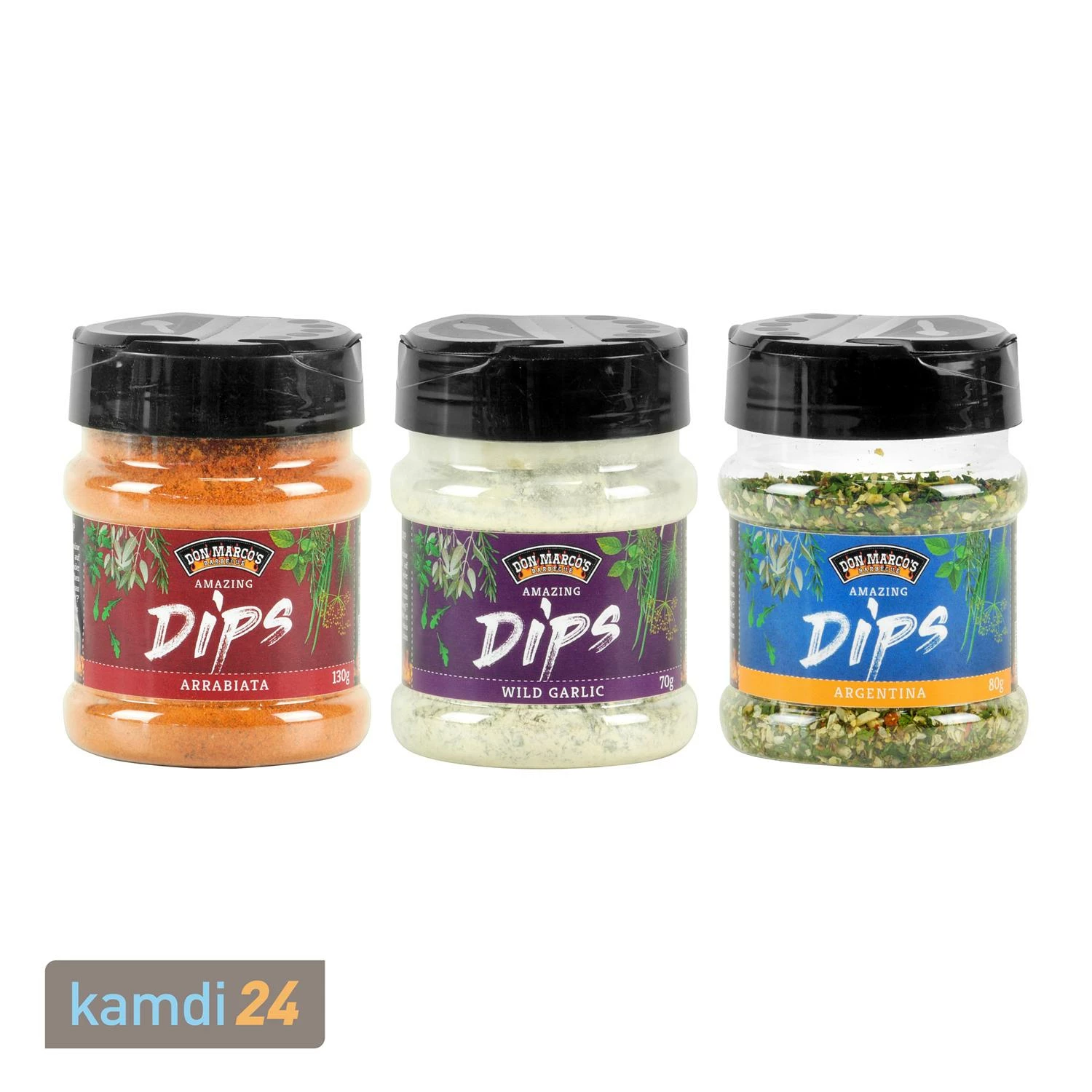 Don Marco's Dip 3er-Set: Arrabiata, Wild Garlic & Argentina 3 Don Marco's Dip 3er-Set: Arrabiata, Wild Garlic & Argentina