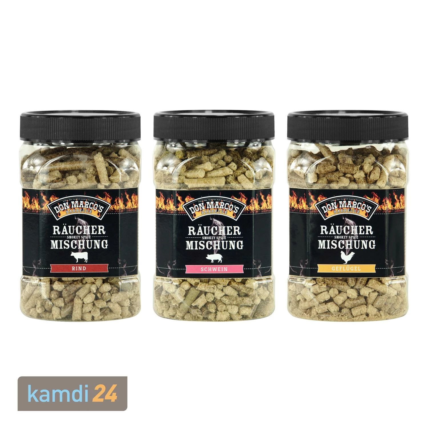 Don Marco´s Räucherpellets 3er-Set: Für Rind, Schwein Und Geflügel 3 Don Marco´s Räucherpellets 3er-Set: Für Rind, Schwein Und Geflügel