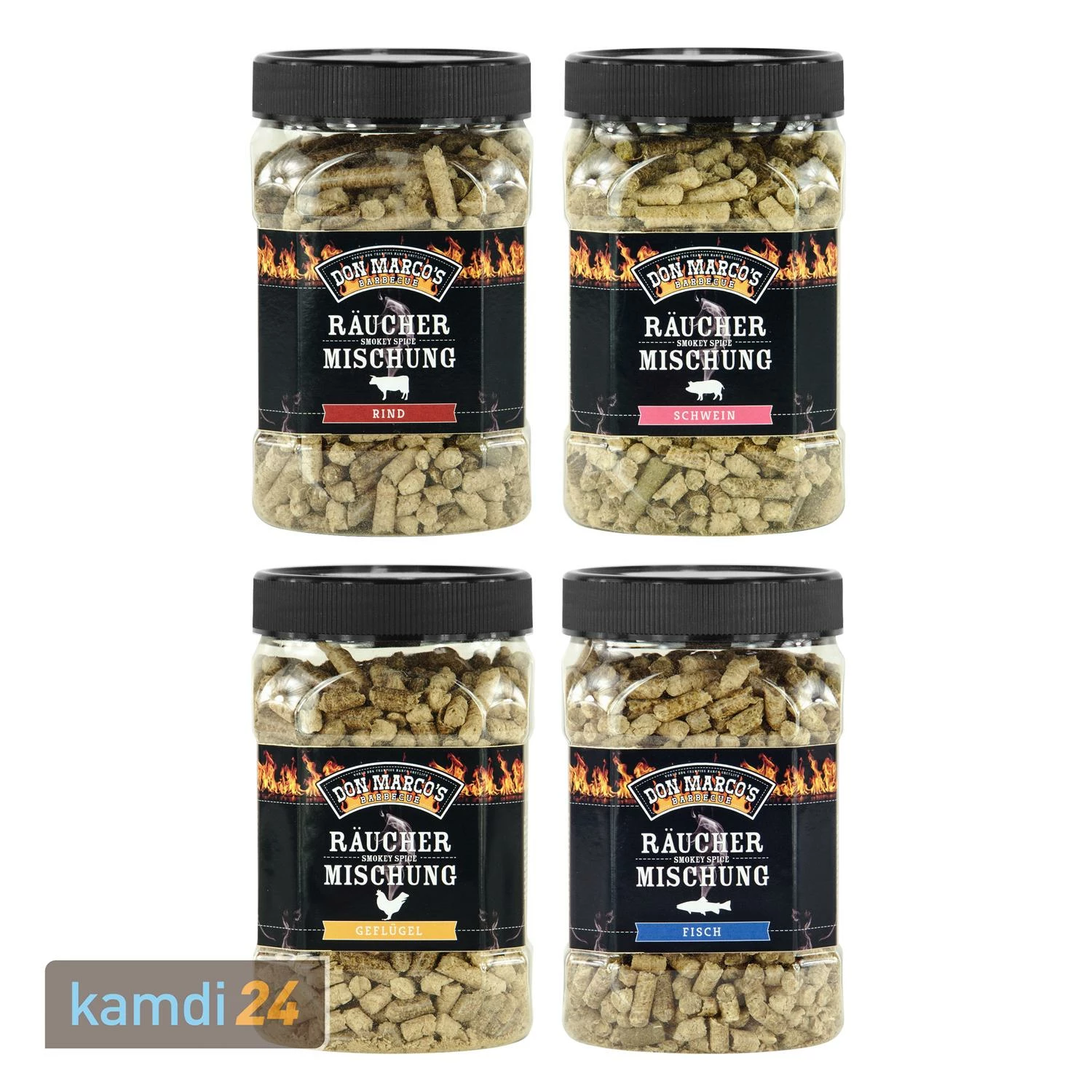 Don Marco´s Räucherpellets 4er-Set: Für Rind, Schwein, Geflügel Und Fisch 3 Don Marco´s Räucherpellets 4er-Set: Für Rind, Schwein, Geflügel Und Fisch