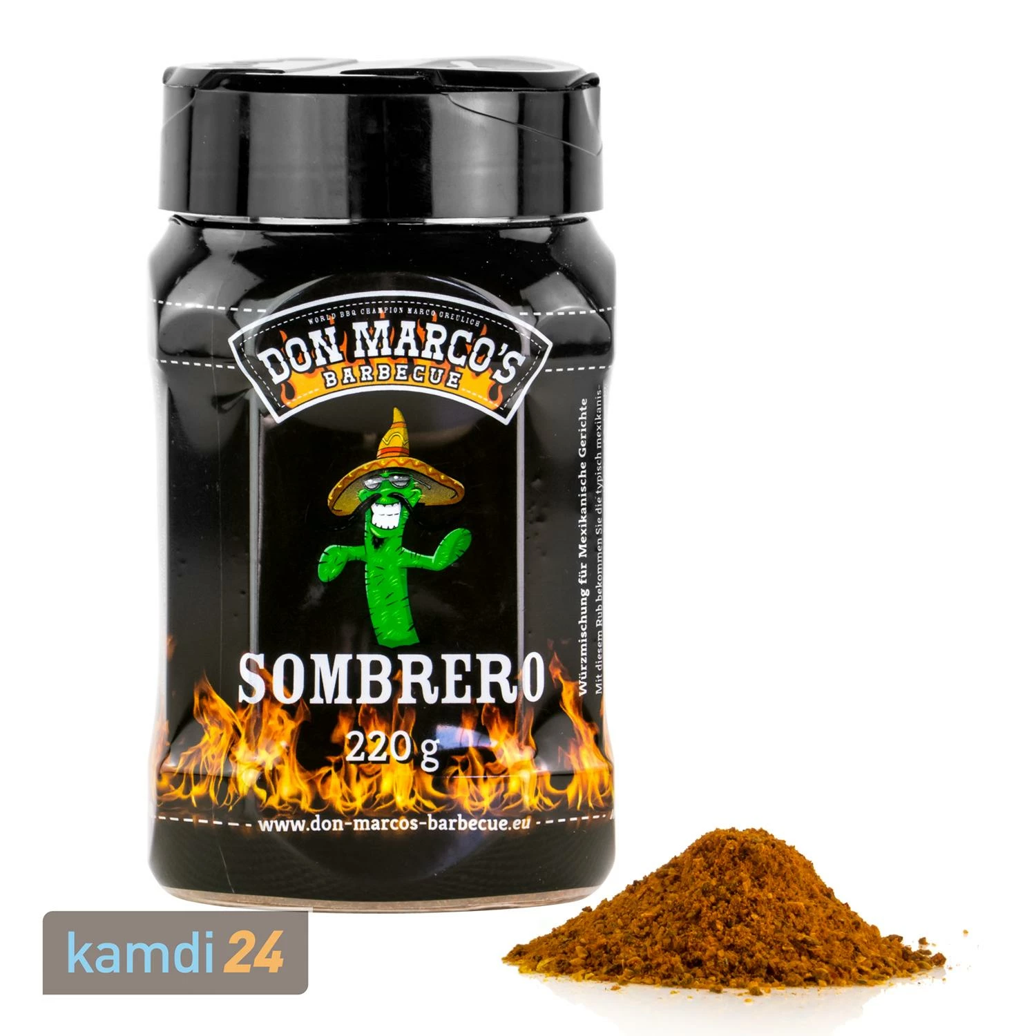 Don Marco´s Rub-Set: Pork Powder, Texas Style, Crazy Chicken & Sombrero 7 Don Marco´s Rub-Set: Pork Powder, Texas Style, Crazy Chicken & Sombrero – Bild 5