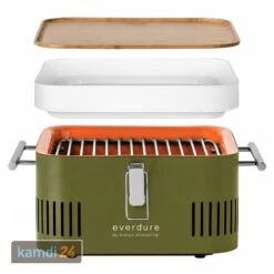 Everdure CUBE™ Holzkohlegrill Khaki 11 Everdure CUBE™ Holzkohlegrill Khaki -Outdoorchef-ausverkauf everdure cube holzkohlegrill khaki 12593 m 1