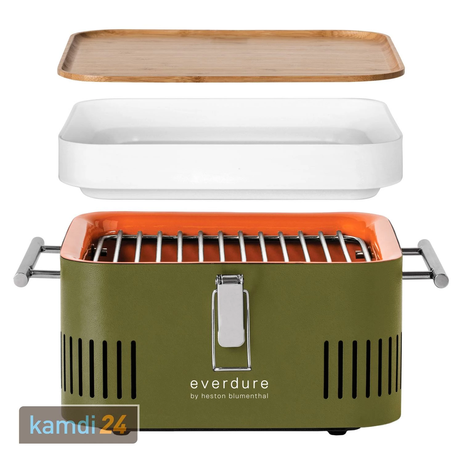 Everdure CUBE™ Holzkohlegrill Khaki 4 Everdure CUBE™ Holzkohlegrill Khaki – Bild 2
