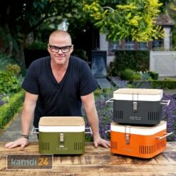 Everdure CUBE™ Holzkohlegrill Khaki 16 Everdure CUBE™ Holzkohlegrill Khaki -Outdoorchef-ausverkauf everdure cube holzkohlegrill khaki 12593 m 6