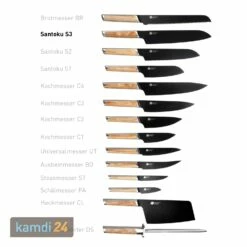 Everdure Ti-Messer-Serie Pro Santoku S3 (Klingenlänge 268 Mm) -Outdoorchef-ausverkauf everdure ti messer serie pro santoku s3 klingenlaenge 268 mm 17301 m 4