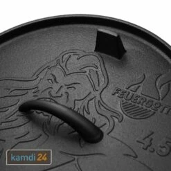 FEUERGOTT Dutch Oven 4,5 L Mit Füßen -Outdoorchef-ausverkauf feuergott dutch oven 45 l mit fuessen 25379 m 6