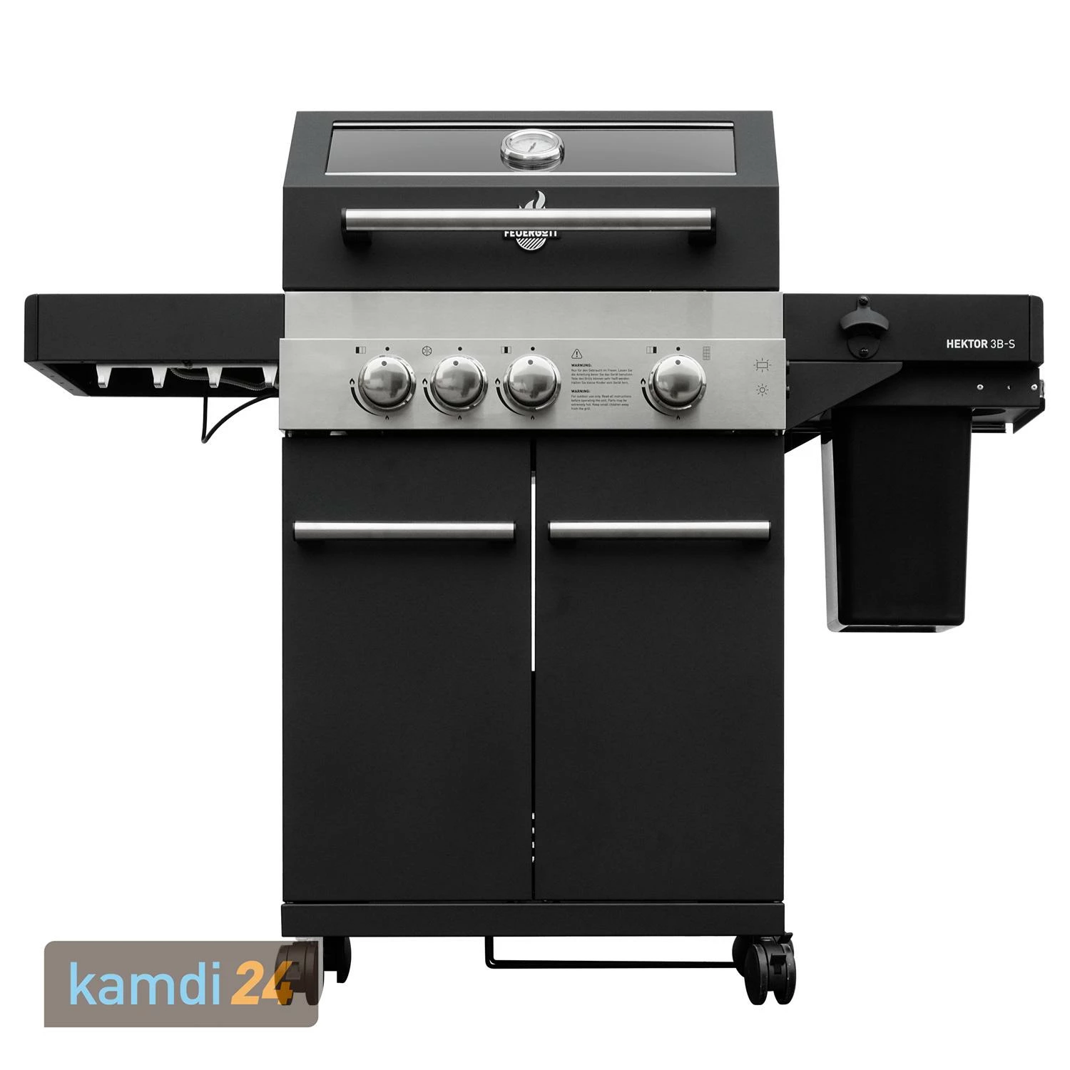 Feuergott Gas-Grillstation Hektor 3B-S Inkl. Abdeckhaube 4 Feuergott Gas-Grillstation Hektor 3B-S Inkl. Abdeckhaube – Bild 2