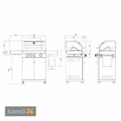 Feuergott Gas-Grillstation Hektor 3B-S Inkl. Abdeckhaube 25 Feuergott Gas-Grillstation Hektor 3B-S Inkl. Abdeckhaube -Outdoorchef-ausverkauf feuergott gas grillstation hektor 3b s inkl abdeckhaube 25337 m 11