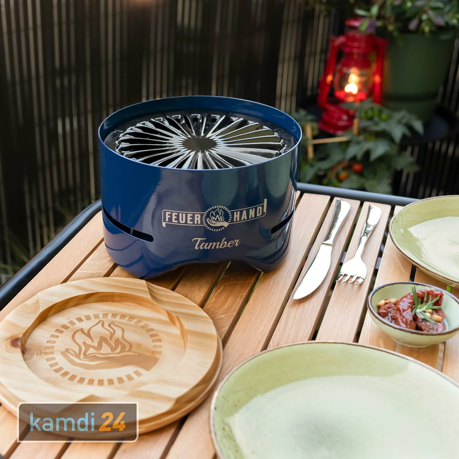 Feuerhand Tischgrill Tamber Kobaltblau 11 Feuerhand Tischgrill Tamber Kobaltblau – Bild 9
