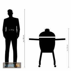 MONOLITH BASIC Keramikgrill Schwarz -Outdoorchef-ausverkauf monolith basic keramikgrill schwarz m 7