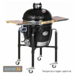MONOLITH CLASSIC BBQ GURU Keramikgrill PRO-Serie 2.0 Schwarz Mit Gestell Und Seitentischen -Outdoorchef-ausverkauf monolith classic bbq guru keramikgrill pro serie 20 schwarz mit gestell und seitentischen m 2