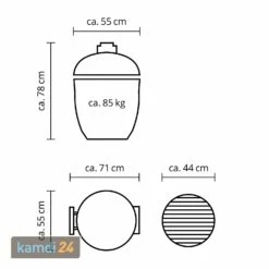 MONOLITH CLASSIC Keramikgrill PRO-Serie 2.0 Schwarz -Outdoorchef-ausverkauf monolith classic keramikgrill pro serie 20 schwarz m 7