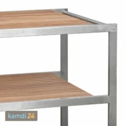 MONOLITH Grilltisch Aus Edelstahl Und Teakholz Für LeCHEF -Outdoorchef-ausverkauf monolith grilltisch aus edelstahl und teakholz fuer lechef m 2