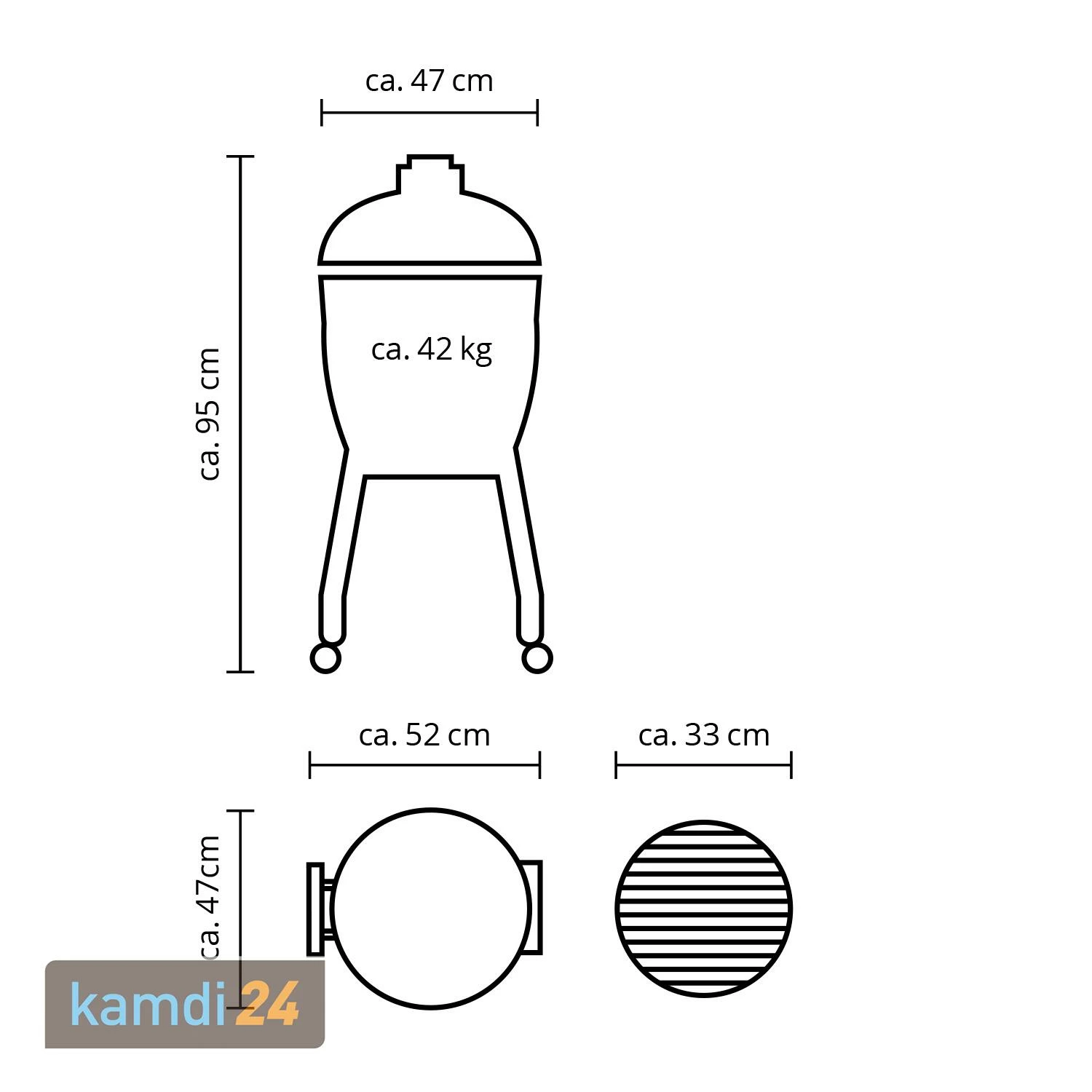 MONOLITH JUNIOR Keramikgrill PRO-Serie 2.0 Rot Mit Gestell 8 MONOLITH JUNIOR Keramikgrill PRO-Serie 2.0 Rot Mit Gestell – Bild 6