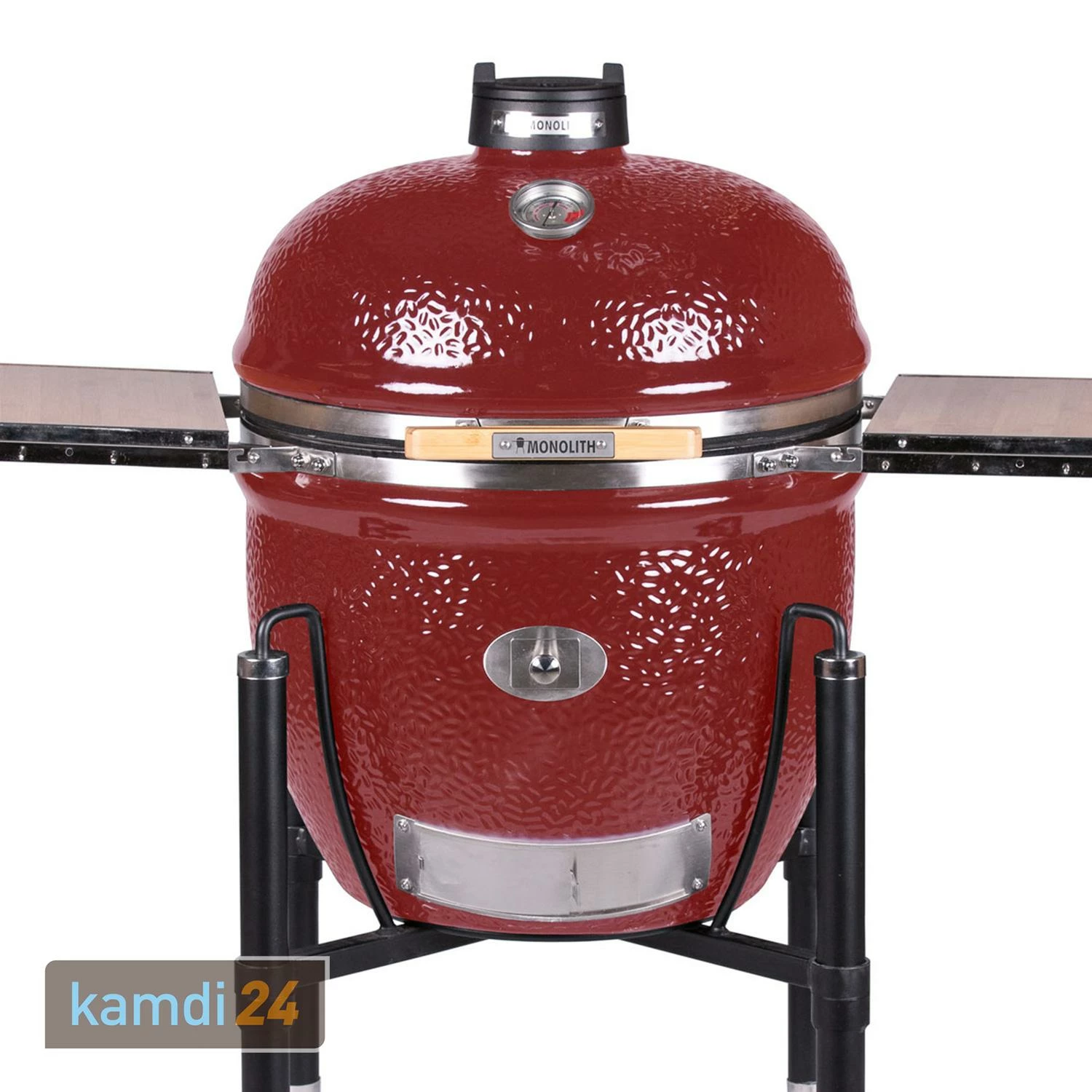 MONOLITH LeCHEF Keramikgrill PRO-Serie 2.0 Rot Mit Gestell Und Seitentischen 4 MONOLITH LeCHEF Keramikgrill PRO-Serie 2.0 Rot Mit Gestell Und Seitentischen – Bild 2