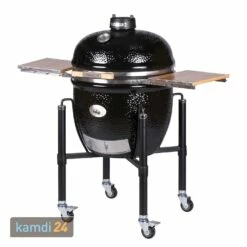 MONOLITH LeCHEF Keramikgrill PRO-Serie 2.0 Schwarz Mit Gestell Und Seitentischen -Outdoorchef-ausverkauf monolith lechef keramikgrill pro serie 20 schwarz mit gestell und seitentischen m 2