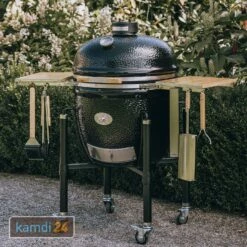 MONOLITH LeCHEF Keramikgrill PRO-Serie 2.0 Schwarz Mit Gestell Und Seitentischen -Outdoorchef-ausverkauf monolith lechef keramikgrill pro serie 20 schwarz mit gestell und seitentischen m 8