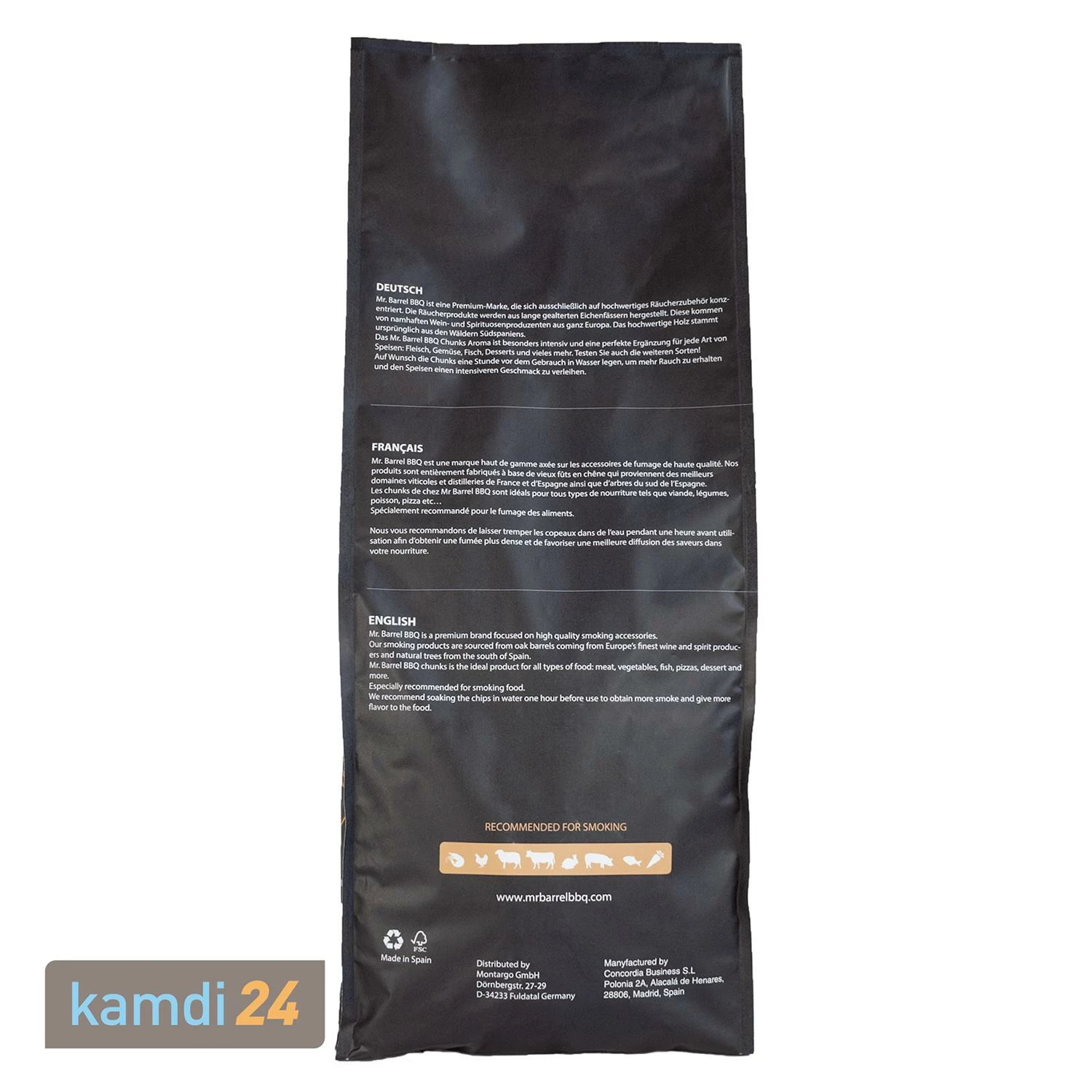 Mr. Barrel BBQ Chunks XL Whiskey, 3 Kg 4 Mr. Barrel BBQ Chunks XL Whiskey, 3 Kg – Bild 2