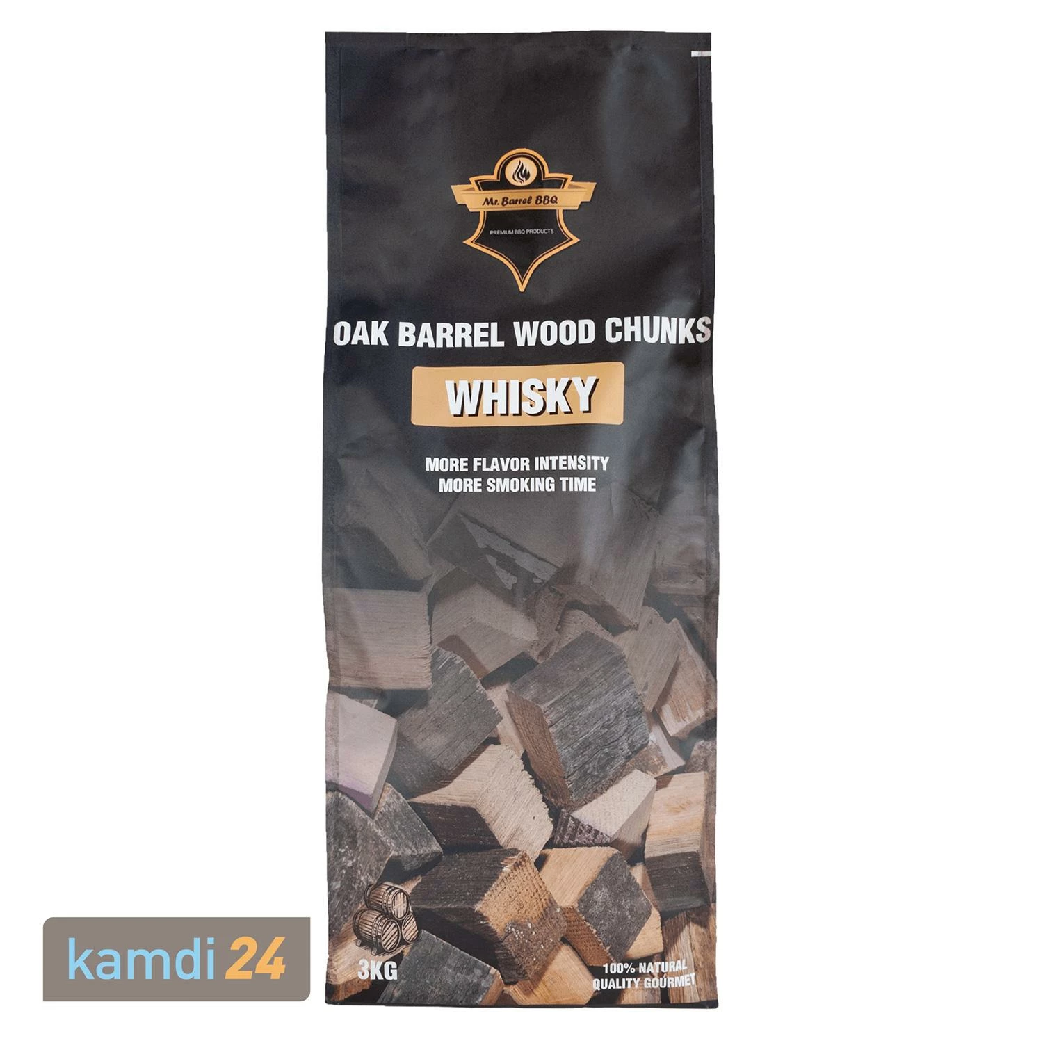 Mr. Barrel BBQ Chunks XL Whiskey, 3 Kg 3 Mr. Barrel BBQ Chunks XL Whiskey, 3 Kg