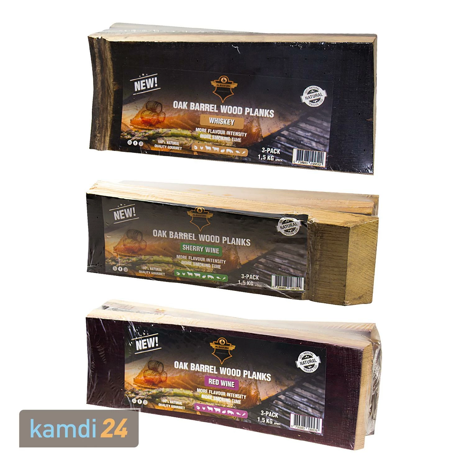 Mr. Barrel BBQ Planks L Sherry Wine, 3er-Set 7 Mr. Barrel BBQ Planks L Sherry Wine, 3er-Set – Bild 5