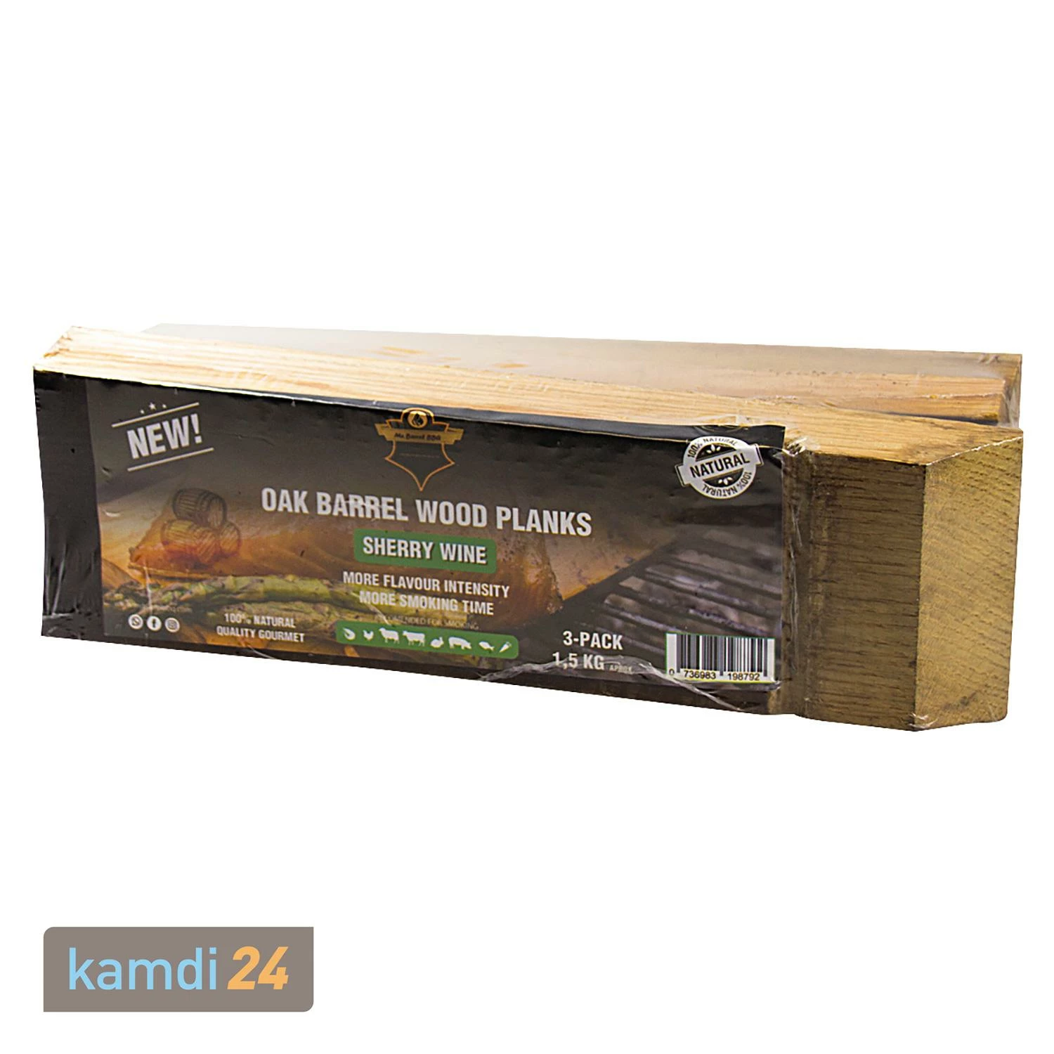 Mr. Barrel BBQ Planks L Sherry Wine, 3er-Set 3 Mr. Barrel BBQ Planks L Sherry Wine, 3er-Set