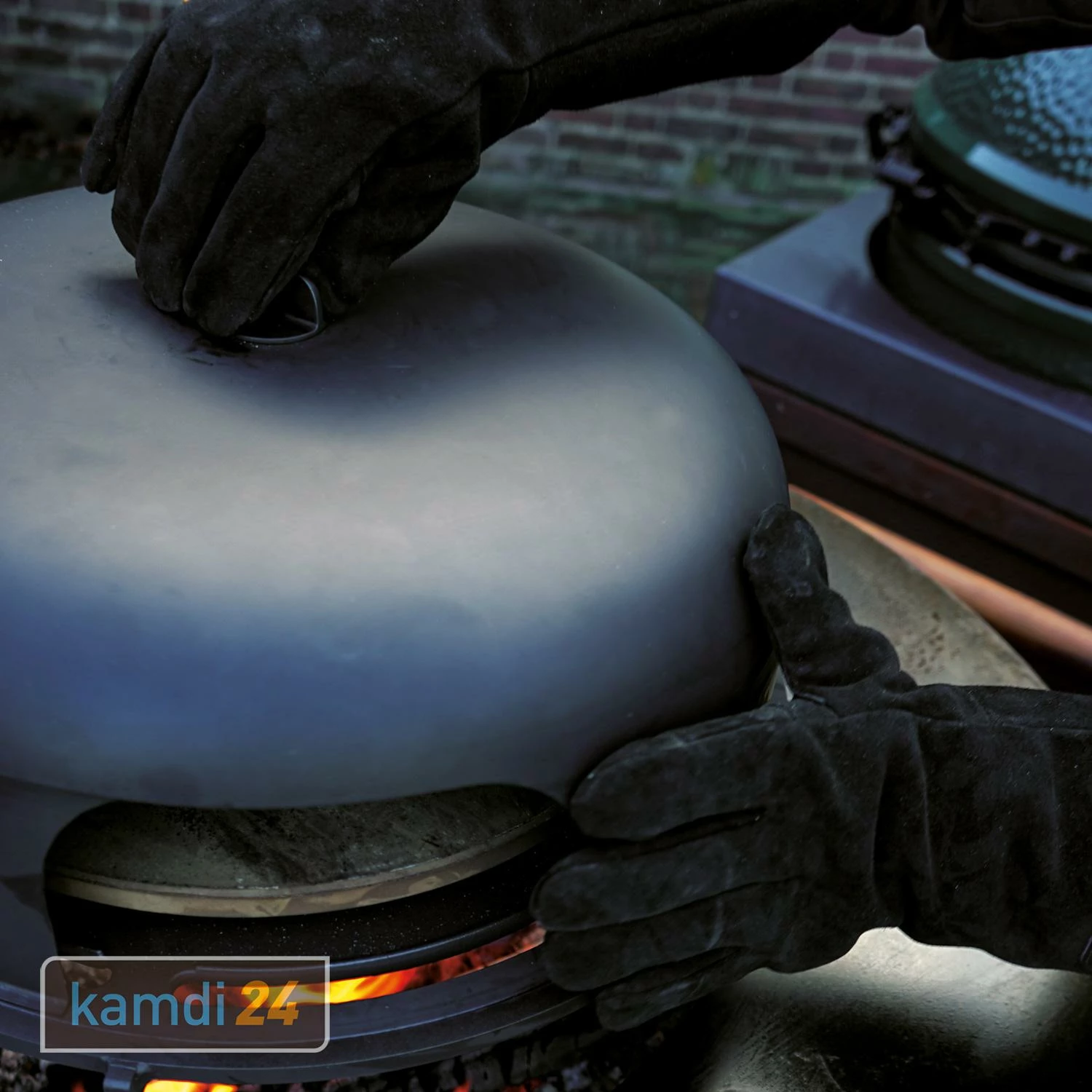 OFYR Grillhandschuhe Wildleder Schwarz 6 OFYR Grillhandschuhe Wildleder Schwarz – Bild 4