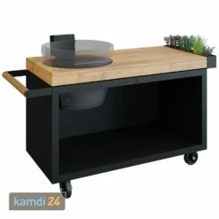 OFYR Sockel Black 135 PRO Teakholz Für Kamado KJ