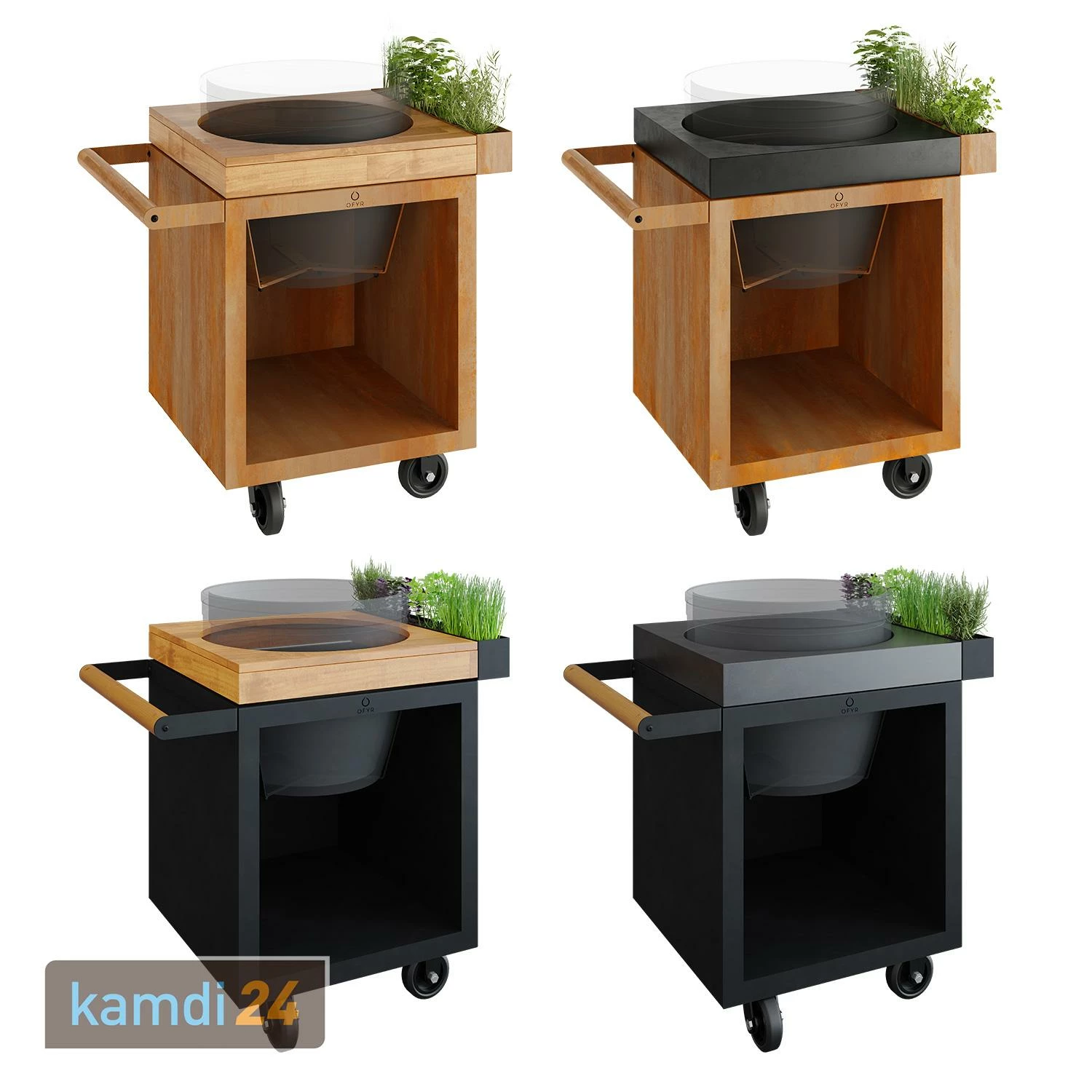 OFYR Sockel Black 65 PRO Teakholz Für Kamado BGE 4 OFYR Sockel Black 65 PRO Teakholz Für Kamado BGE – Bild 2