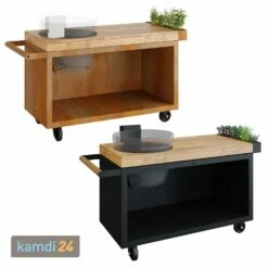 OFYR Sockel Corten 135 PRO Teakholz Für Kamado KJ -Outdoorchef-ausverkauf ofyr sockel corten 135 pro teakholz fuer kamado kj 22510 m 3