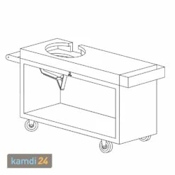 OFYR Sockel Corten 135 PRO Teakholz Für Kamado KJ -Outdoorchef-ausverkauf ofyr sockel corten 135 pro teakholz fuer kamado kj 22510 m 4