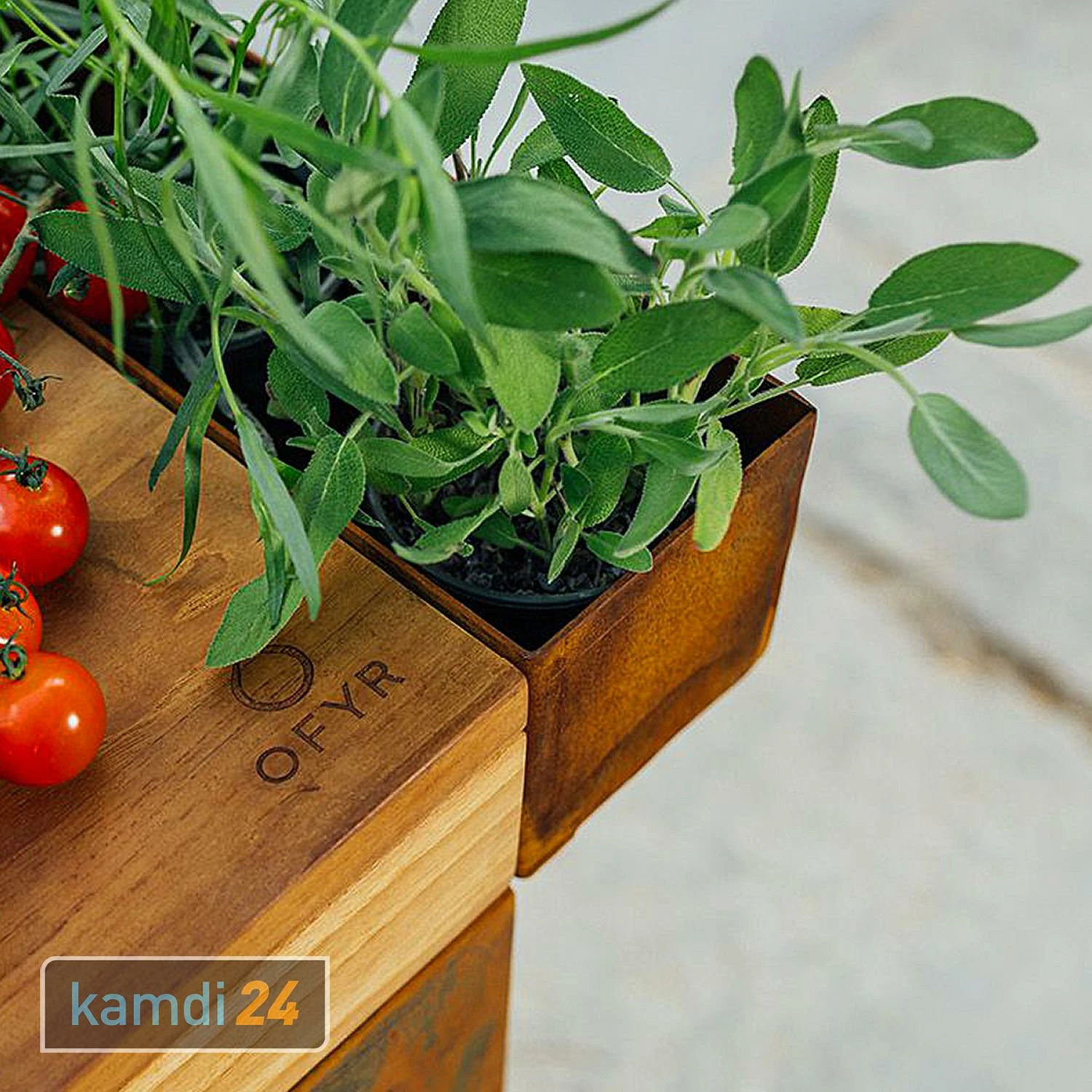 OFYR Sockel Corten 65 PRO Teakholz Für Kamado KJ 4 OFYR Sockel Corten 65 PRO Teakholz Für Kamado KJ – Bild 2