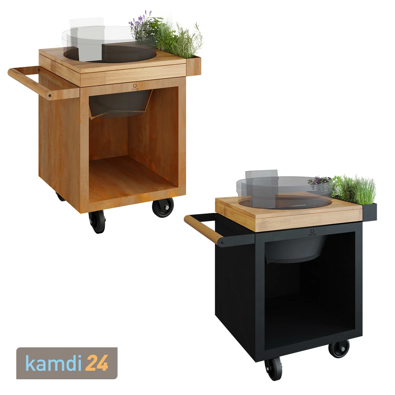 OFYR Sockel Corten 65 PRO Teakholz Für Kamado KJ 6 OFYR Sockel Corten 65 PRO Teakholz Für Kamado KJ – Bild 4