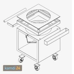 OFYR Sockel Corten 75 PRO+ Corten Ceramic Dark -Outdoorchef-ausverkauf ofyr sockel corten 75 pro corten ceramic dark 25577 m 2