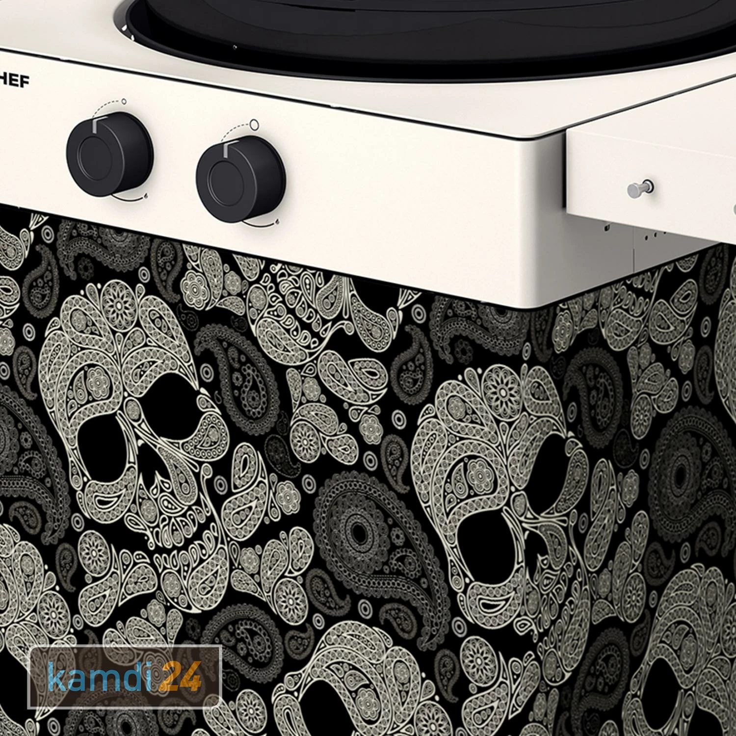 Outdoorchef Arosa 570 G Tex Gasgrill Skull Paisley 4 Outdoorchef Arosa 570 G Tex Gasgrill Skull Paisley – Bild 2