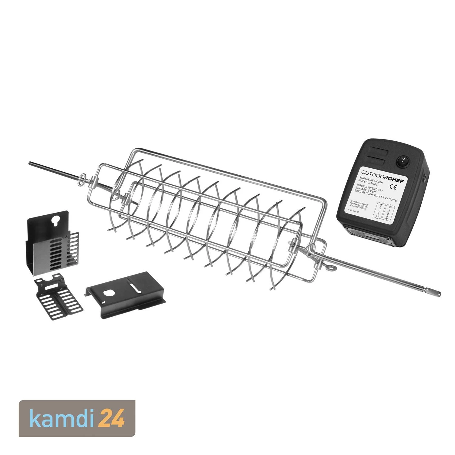 Outdoorchef Australia 415 G Gas-Grillstation Schwarz + Abdeckhaube + Drehkorb-Set 14 Outdoorchef Australia 415 G Gas-Grillstation Schwarz + Abdeckhaube + Drehkorb-Set – Bild 12