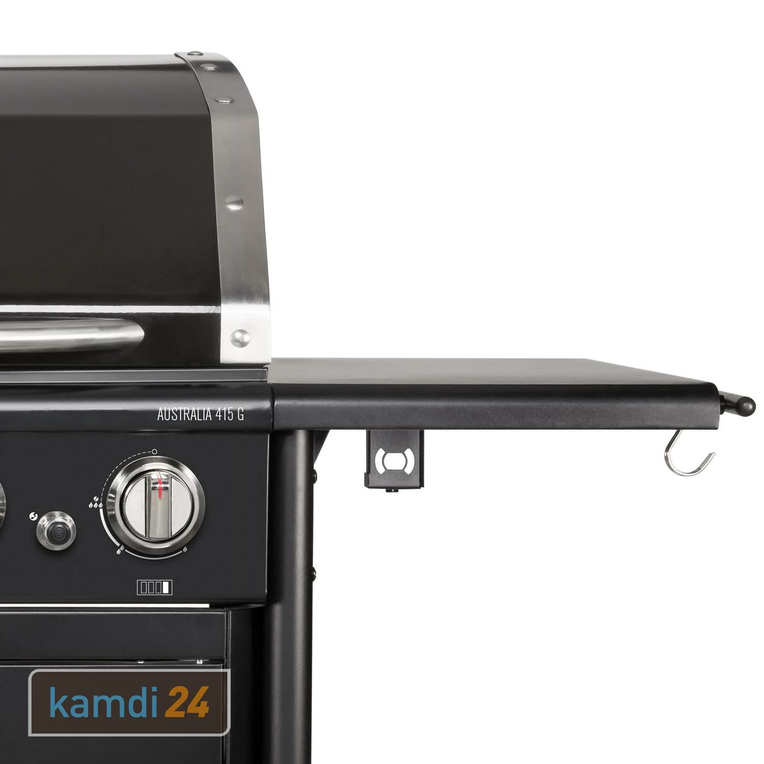 Outdoorchef Australia 415 G Gas-Grillstation Schwarz + Abdeckhaube + Drehkorb-Set 9 Outdoorchef Australia 415 G Gas-Grillstation Schwarz + Abdeckhaube + Drehkorb-Set – Bild 7