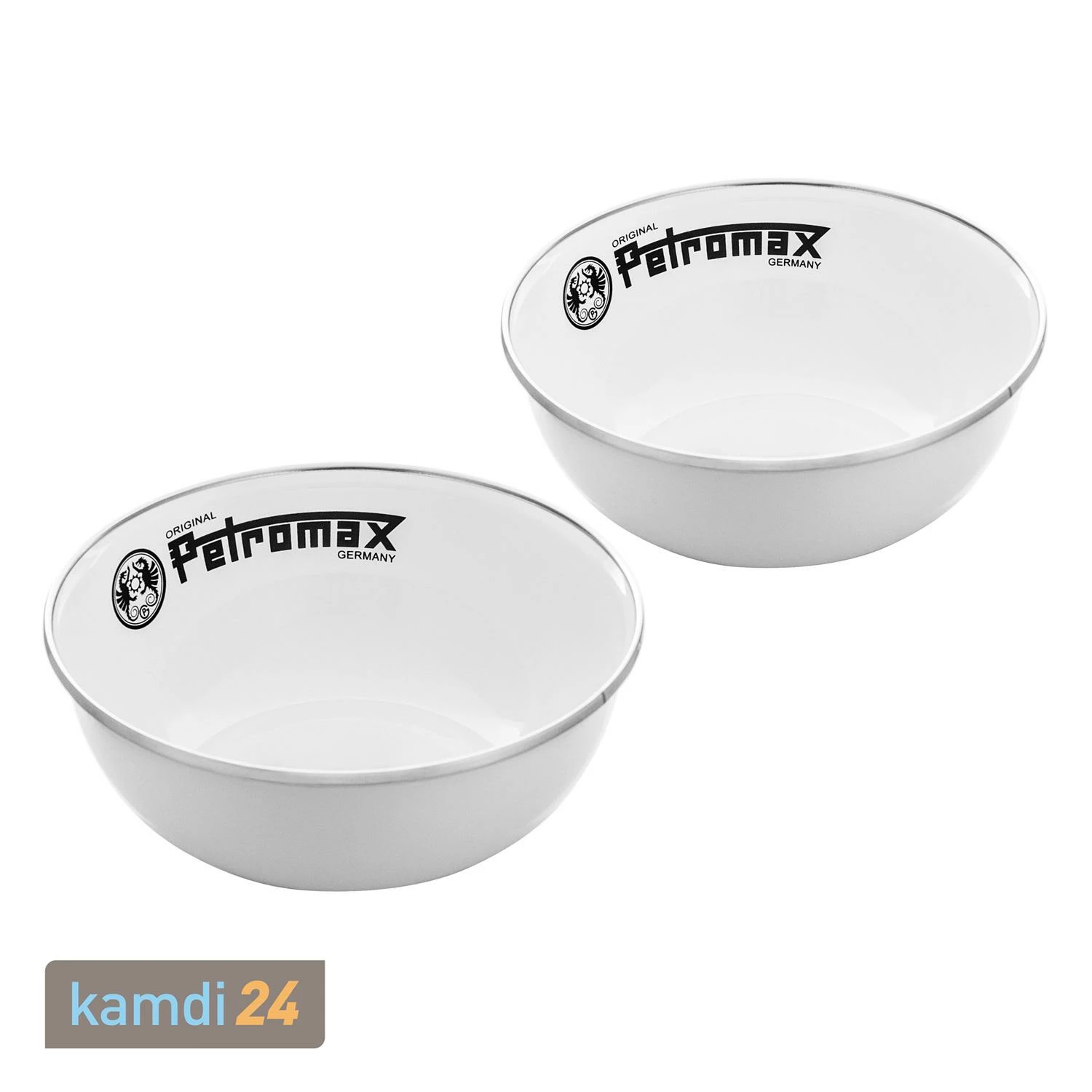 Petromax Emaille-Schalen Weiß 2er-Set 500 Ml 3 Petromax Emaille-Schalen Weiß 2er-Set 500 Ml