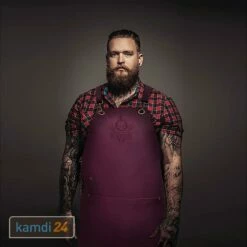 Rock'n'Rubs Grillschürze Leder Lila -Outdoorchef-ausverkauf rocknrubs grillschuerze leder lila 23887 m 1