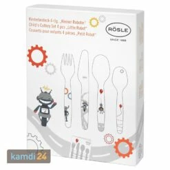 Rösle RÖSLE Kinderbesteck Kleiner Roboter Set 4-tlg. -Outdoorchef-ausverkauf roesle kinderbesteck kleiner roboter set 4 tlg 20087 m 10