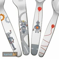Rösle RÖSLE Kinderbesteck Kleiner Roboter Set 4-tlg. -Outdoorchef-ausverkauf roesle kinderbesteck kleiner roboter set 4 tlg 20087 m 2