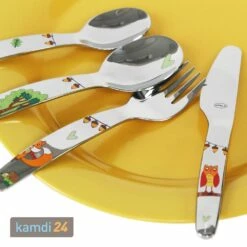 Rösle RÖSLE Kinderbesteck Waldfreunde Set 4-tlg. -Outdoorchef-ausverkauf roesle kinderbesteck waldfreunde set 4 tlg 20088 m 6
