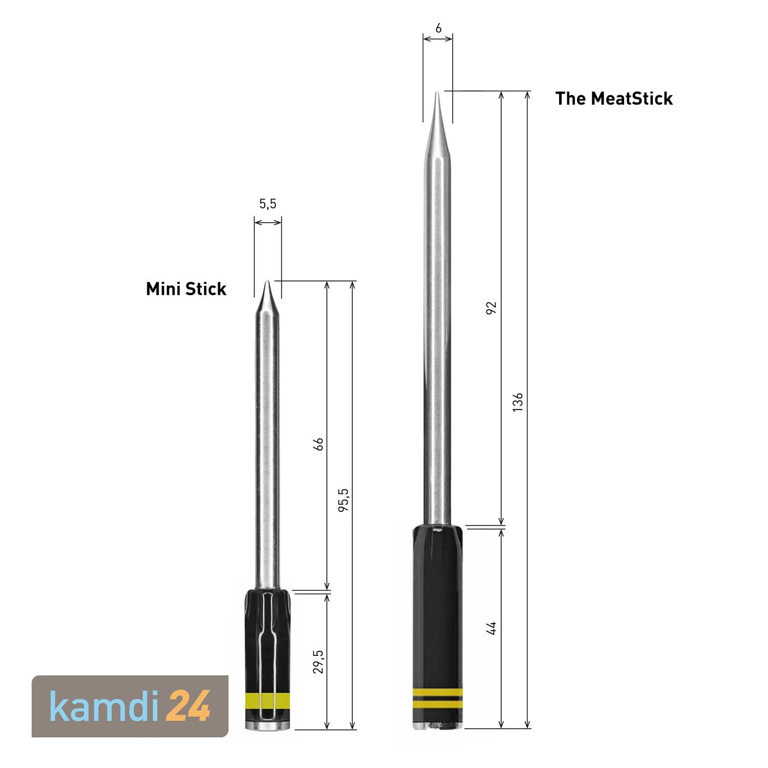 The MeatStick Einzelstick Temperaturfühler Gelb 7 The MeatStick Einzelstick Temperaturfühler Gelb – Bild 5